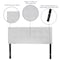 Flash Furniture Full Upholstered, Headboard, White Vinyl HG-HB1705-F-W-GG - alternate 2